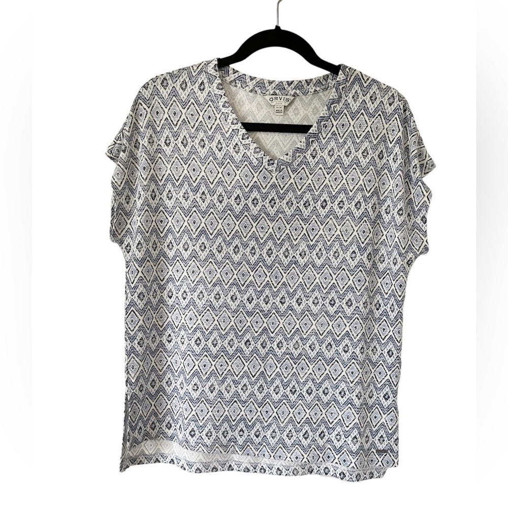 ORVIS Blue Women’s Top Sz‎ S/CH